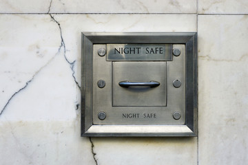 night safe in wall
