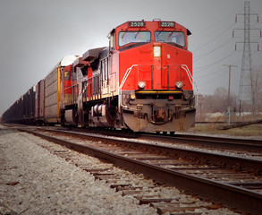Obraz premium red train