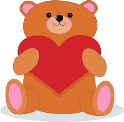 teddy bear with heart