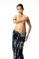 blue sarong