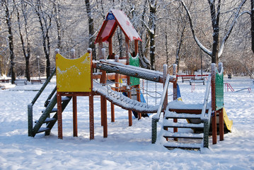 park in winter