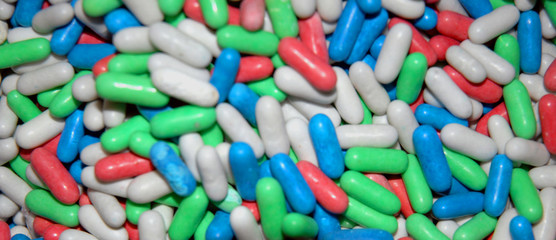 réglisses multicolores