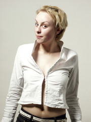 portrait of a young woman