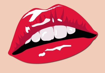Fototapeta premium color lips