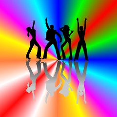 Obraz na płótnie Canvas rainbow dancer