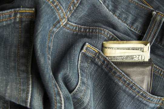 wallet in jeans