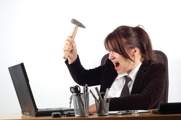 businesswoman at desk #15