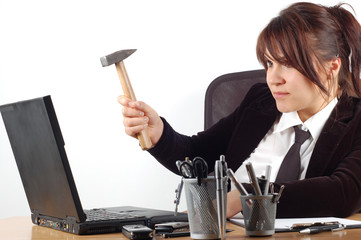 businesswoman at desk #14