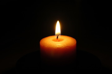 candle with dark background