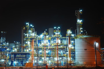 refinery at night - 2281859