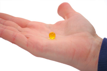 pill in palm