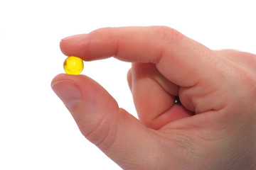 showing a pill