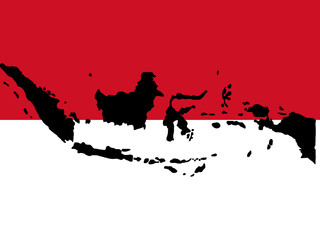 map of indonesia - obrazy, fototapety, plakaty