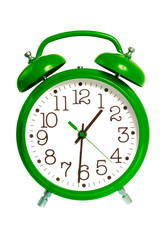 green alarm clock