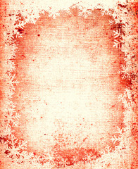 grunge snowflakes frame