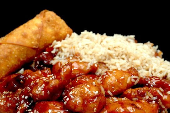chinese food - sesame chicken