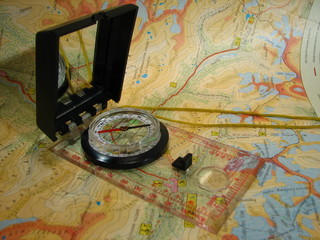 compass on a map 3