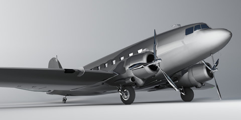 Fototapeta premium metal airplane 2