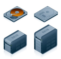 computer hardware icons set - design elements 55d