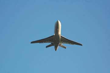 private jet taking off
