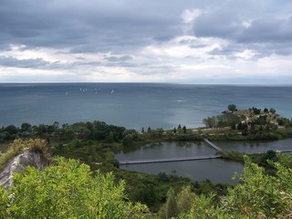 Fototapeta na wymiar view on lake