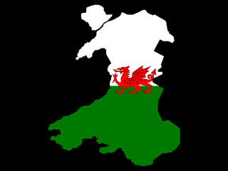 map of wales