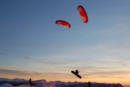 kite-surf mont-blanc