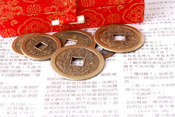 lucky chinese coins