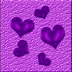 Obraz premium purple hearts on texture