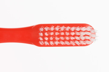 red toothbrush