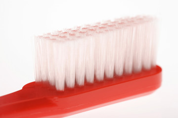 red toothbrush