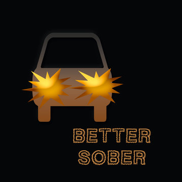 drunk driver illustration