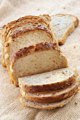 slices of white bread