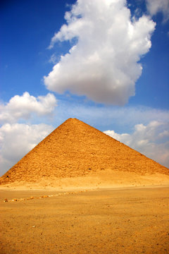 the red pyramid of dahshur, egypt