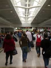 busy airport terminal