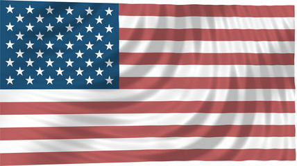Obraz premium the stars and stripes - floating free usa flag