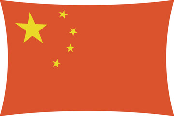 china - four corners chinese flag