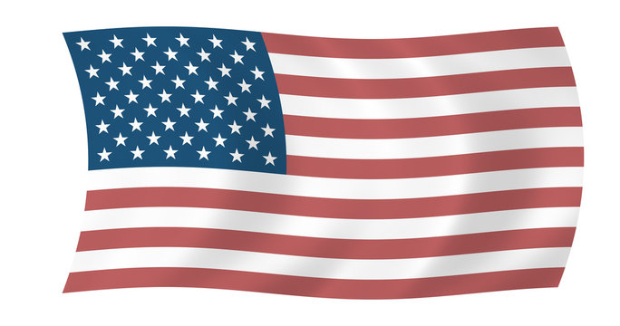 the stars and stripes - floating free usa flag
