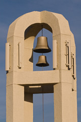 adobe bell tower.
