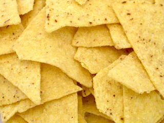tortilla chip nah aufnahme