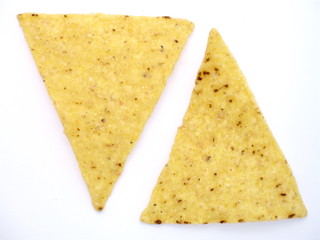 tortilla chip nah aufnahme