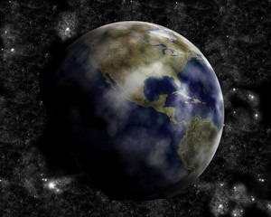 Obraz na płótnie Canvas earth from space