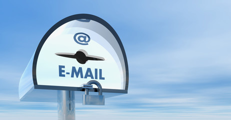 3d mail box with lock