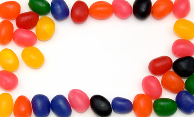 Fototapeta na wymiar jelly bean border