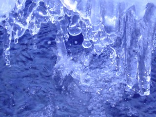 Fototapeta na wymiar eau et glace