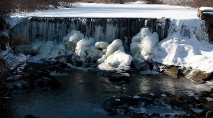 frozen waterfall