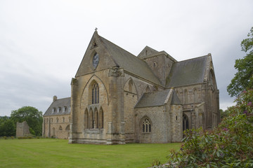 Fototapeta na wymiar pluscarden abbey