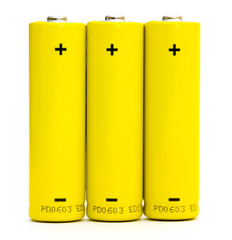 batteries isolated on white background