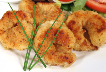 crumbed shrimps
