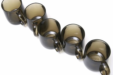 line of cups